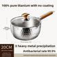 Pure titanium snow pot with a steamer basket stacked on top over the pan