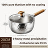 Pure titanium snow pan-20 with lid