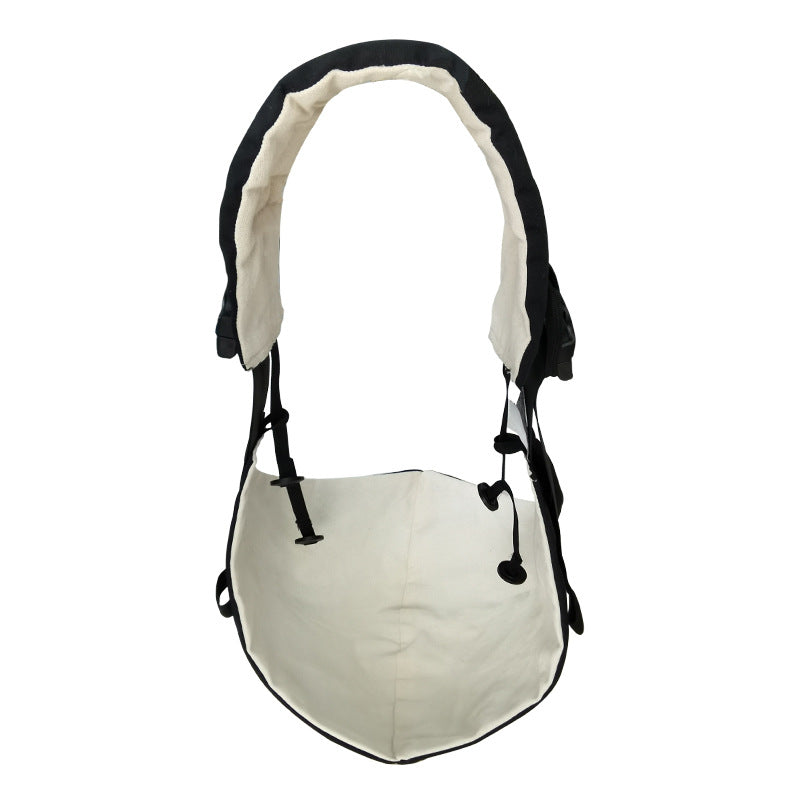 Close-up of the brushed fabric and foam core on the ergonomic baby carrier seat
