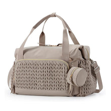 Quilted Nylon Diaper Bag Tote with Pacifier Pouch