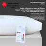3D Low Pillow / 48x74 cm 2 Pcs | 19x29 in