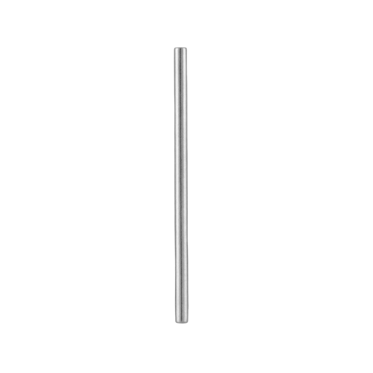 Pure titanium straight straw, 220 mm long, shown alone on a white background