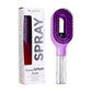 Hair spray comb smoothing long hair with an even water mist