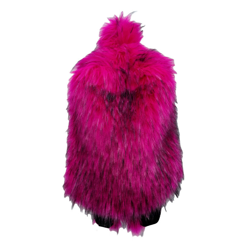 Plush Fur Travel Backpack | natural light styling shot