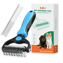 2-in-1 Pet Dematting and Detangling Comb