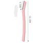 Pink eyebrow razor with its clear cap, labelled 15.2 cm overall and 3.5 cm head, option Pink