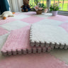 Pink + White / 30x30x0.6 cm 12pcs | 12x12x0.2 in