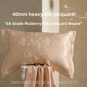 40 Momme Jacquard Mulberry Silk Pillowcase