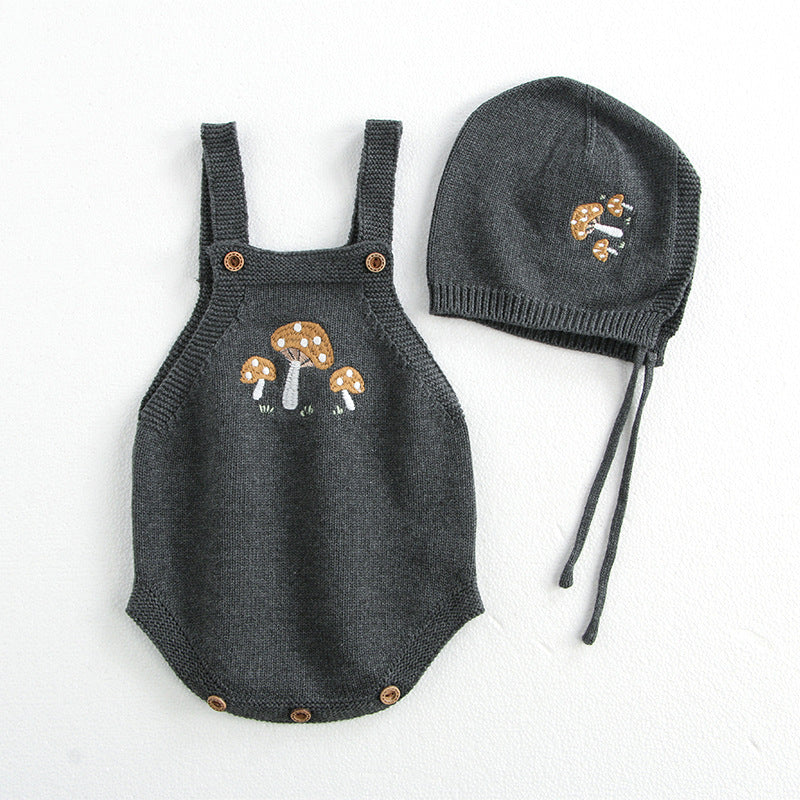 Baby Cotton Romper Detachable Hood | modern interior styled scene