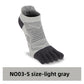 Five-toe socks, ankle socks