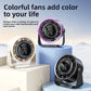 Rechargeable Desk Fan with Digital Display