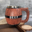 Large-bellied simulated barrel cup