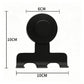 Stainless steel suction cup wall holder shown from an angle with its polished round base