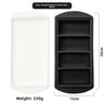 4 Cavities 29 cm Tray, Black