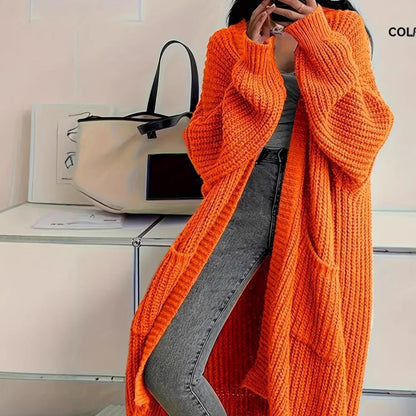 Over-the-knee sweater cardigan