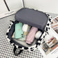 Plush Leopard Print Backpack | macro material texture detail