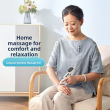 Rechargeable Handheld Massage Pen with Probe and LCD Display