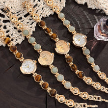 Vintage Stone Beaded Quartz Watch for Women