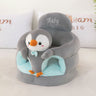 Penguin. gray oval sponge style