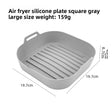 Large Square Striped Base Gray