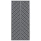 gray door curtain sealing a doorway to block winter drafts and hold warmth