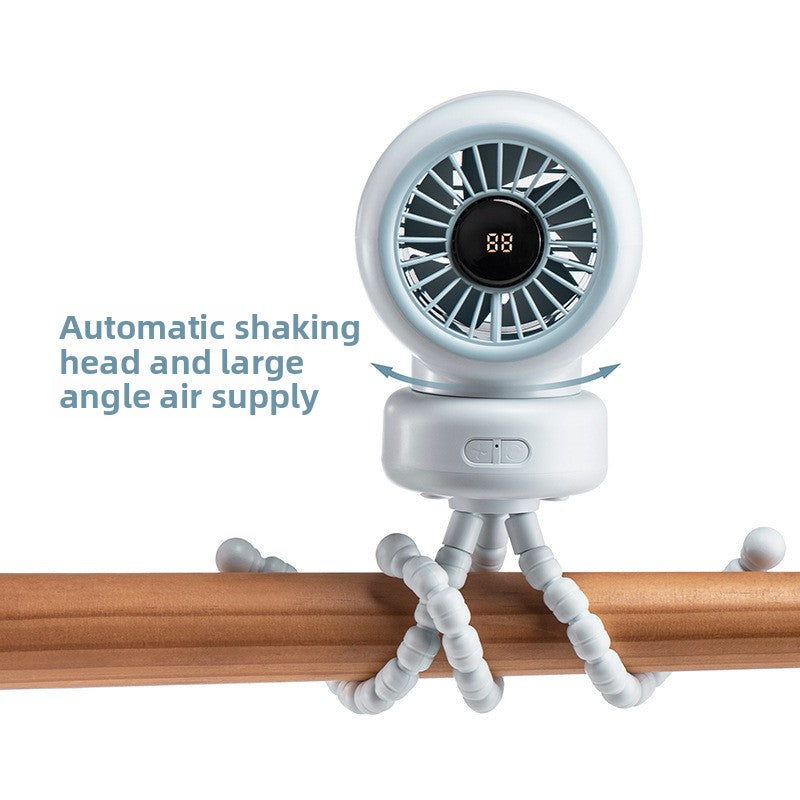 Portable Oscillating Baby Stroller Fan