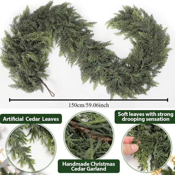 Artificial Cedar Christmas Garland
