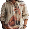 Beige Red Fox Print / 3XL | US 46 / EU 56