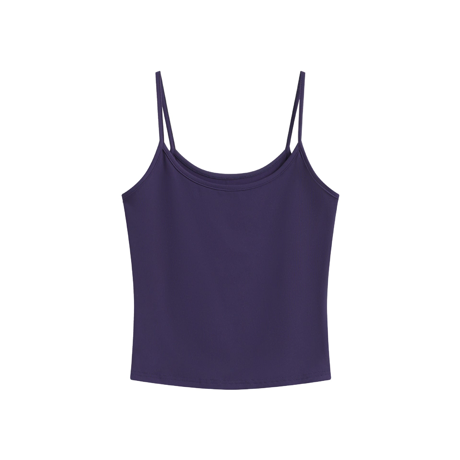 Fitted camisole with a smooth stretch knit and a cropped waist length