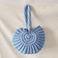 Handmade Woven Conch Shell Coin Purse | color and tone detail