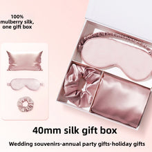 Mulberry Silk Sleep Gift Set: Pillowcase, Mask