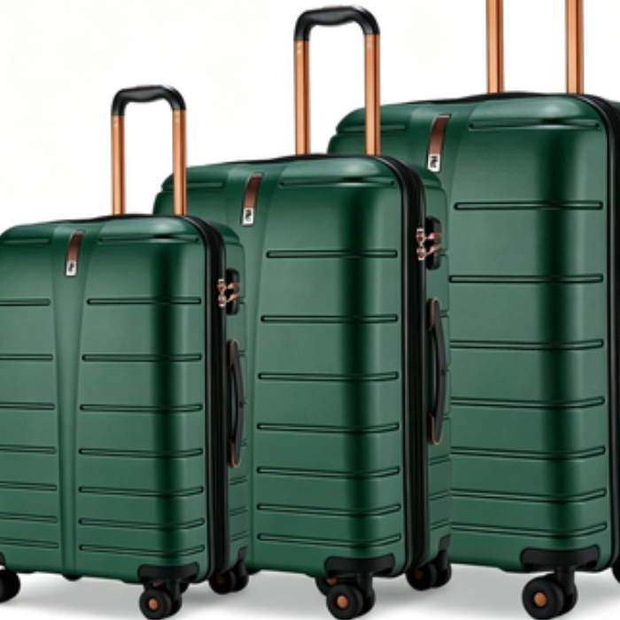 Luggage three-piece set | modern interior styled scene