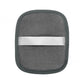 Reusable makeup remover pad with a satin hand strap shown on a plain background