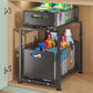 Pull-out Double Layer Kitchen Organizer Rack