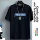 Close detail of the ribbed crew neck collar on the ice silk short sleeve tee