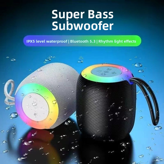 Wireless Bluetooth Speaker with Colorful Ambient Night Light