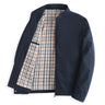 Navy Stand Collar Plaid / 175 L | US 40 / EU 50