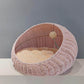 Hand-Woven Rattan Pet Cage with | feature close up detail