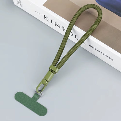 Universal Adjustable Mobile Phone Lanyard Short Wrist Strap with Self-Locking Anti-Drop Design Durable Polyester Phone Strap