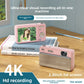Digital camera with HD display shown with its packaging and included items