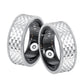 S925 silver smart ring under soft studio light showing bright polish