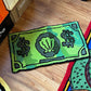 Cartoon Currency Faux Cashmere Rug | top down clean shot