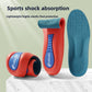 Orange base sports insole with blue pads and teal knit top, size 35-36 option photo