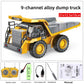 Angled hero shot of remote control construction vehicle toy