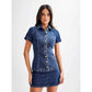 Denim Two-piece Set | on-set styling