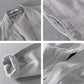 Textured ramie weave detail of the open front jacket
