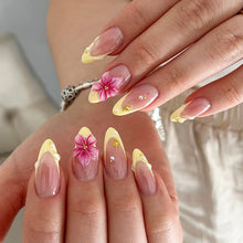 Ins Style 3D Flower French Manicure Nails Pearl Glitter Decoration