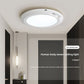 Side profile of the rechargeable LED sensor ceiling light housing