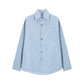 Womens Polo Collar Striped Shirt | top down clean shot