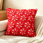 Plush carved cushion cover with carved bells and bows on the soft plush ground, view 49